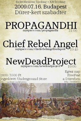 Propagandhi (CAN), New Dead Project (HU), Chief Rebel Angel (HU)