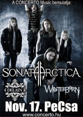 Sonata Arctica (FIN), Delain (NL), Winterborn (FIN)