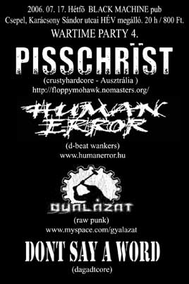 pisschrist-aus-human-error-donrsquot-say-a-word-gyalazat