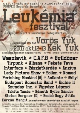 Alhana (HU), Iterface (HU), Lady Picture Show (HU), Perishing Mankind (AT), Részletkérdés (HU), Sounday Inc. (HU), Vigyázz Lépcso (HU)