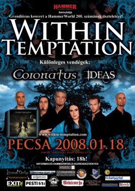 Within Temptation (NL), Coronatus (D), Ideas (HU)