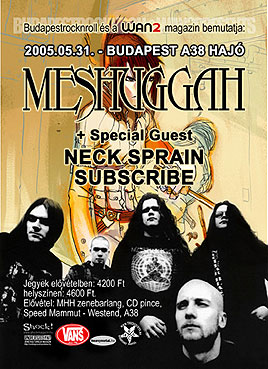 Subscribe, Neck Sprain, Meshuggah, Scarve